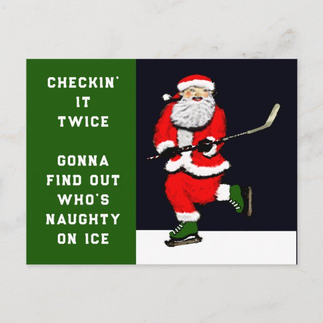 Funny Hockey Weihnachten (Vorderseite)