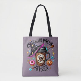 Funny Hocus Pocus I Need Coffee Witch Tasche