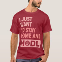Funny Hodl Crypto Bitcoin Logo vorne/hinten T - Sh