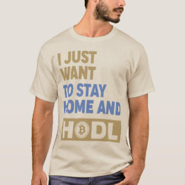 Funny Hodl Crypto Bitcoin Logo vorne/hinten T - Sh T-Shirt
