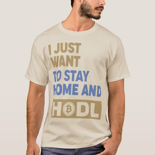Funny Hodl Crypto Bitcoin Logo vorne/hinten T - Sh T-Shirt (Vorderseite)