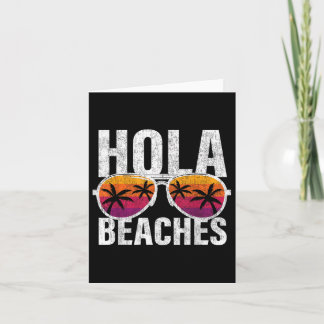 Funny Hola Sungles Strände Retro Girls Urlaub Su Karte
