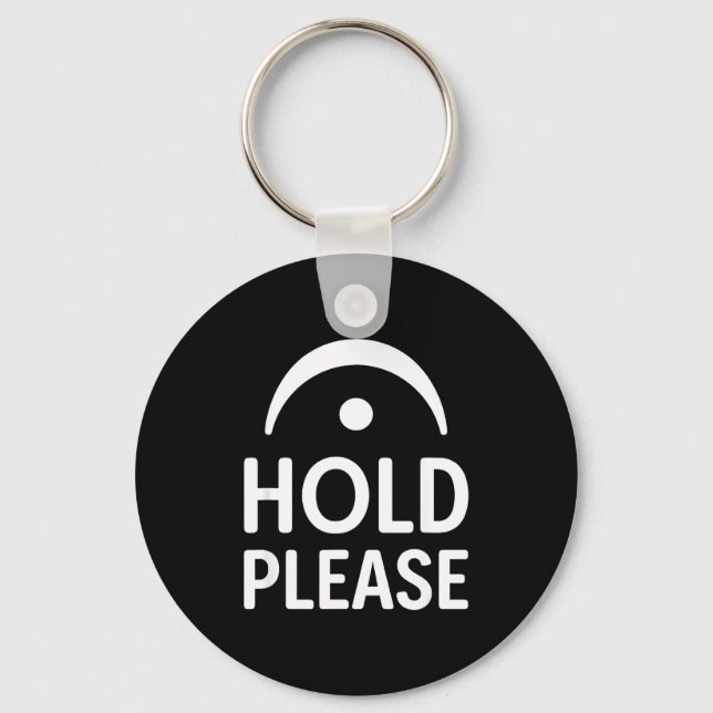 Funny Hold Please Fermata Symbol Music Theory Band Schlüsselanhänger (Vorderseite)