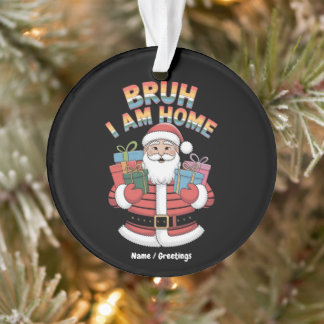 Funny Holiday Gift Bringer Humor Festive Winter  Ornament