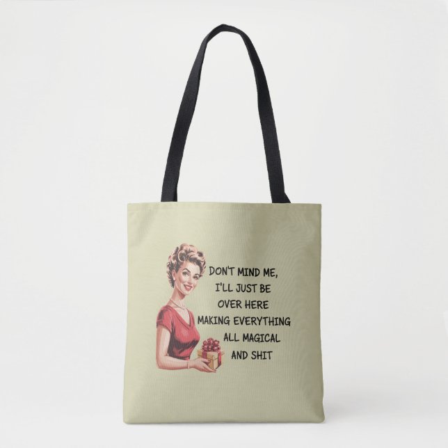 Funny Holiday Hostess Geschenke Weihnachten macht  Tasche (Vorderseite)