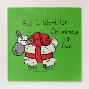 Funny Holiday Niedliche Schafe Weihnachten Cartoon