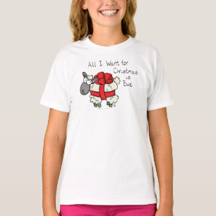 Funny Holiday Niedliche Schafe Weihnachten Cartoon T-Shirt