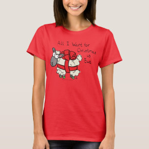 Funny Holiday Niedliche Schafe Weihnachten Cartoon T-Shirt