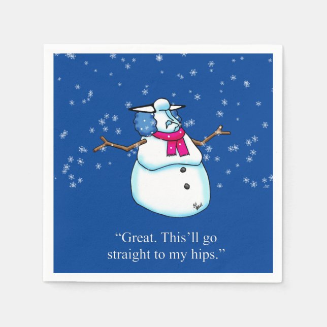 Funny Holiday Saisonaler Spaß Napkins Serviette (Vorderseite)