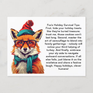 Funny Holiday Survival Tipps für einen schönen Url Postkarte