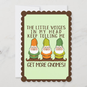 Funny holt mehr Gnomes Pun Cards