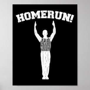 Funny Homerun Shirt Mixed Up Sport Baseball Footba Poster