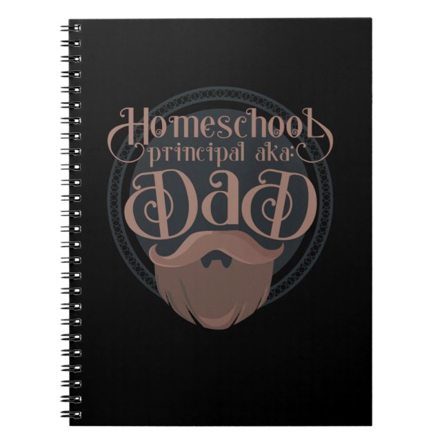 Funny Homeschool Vater Geschenk Hauptschule Zuhaus Notizblock (Vorderseite)