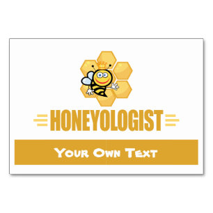 Funny Honey Bee Tischnummer