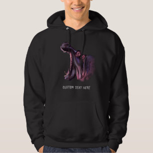 Funny Hoodie mit Big Hippo und benutzerdefiniertem