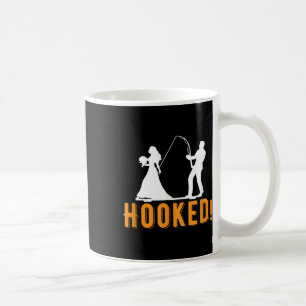 Funny Hooked Bride Groom Neue Ehe Fischen Liebe Kaffeetasse
