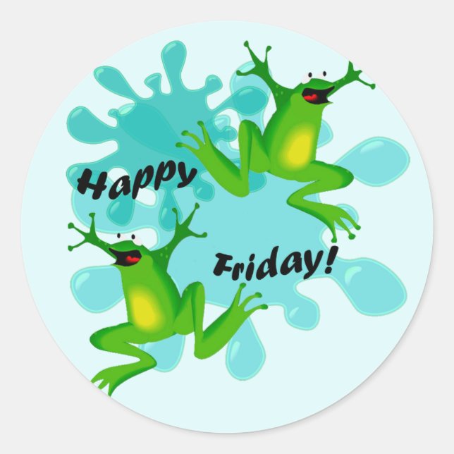 Funny Hoppy Frig Sticker (Vorderseite)