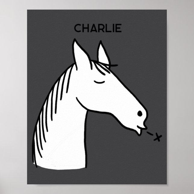 Funny Horse D  Poster (Vorne)
