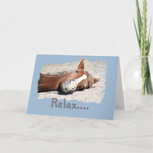 Funny Horse: Entspannen Karte