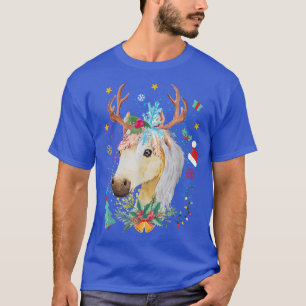 Funny Horse Lover Baby niedlich Rentier Horse Chri T-Shirt