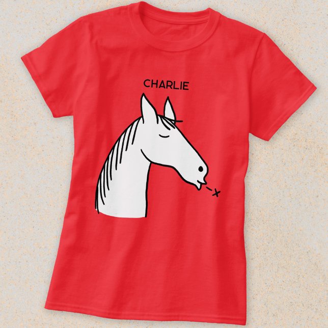 Funny Horse Personalisiert T-Shirt (Von Creator hochgeladen)