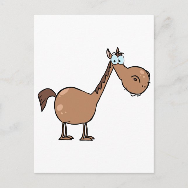 Funny Horse Postkarte (Vorderseite)