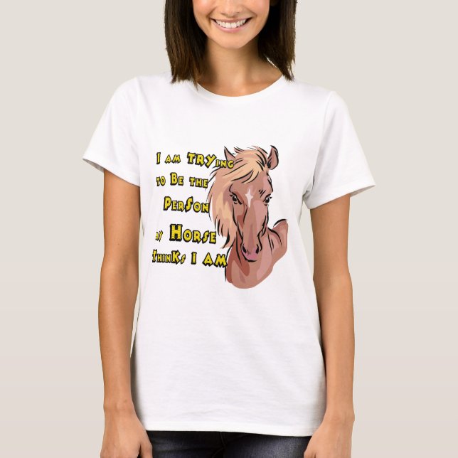 Funny Horse T-Shirt (Vorderseite)
