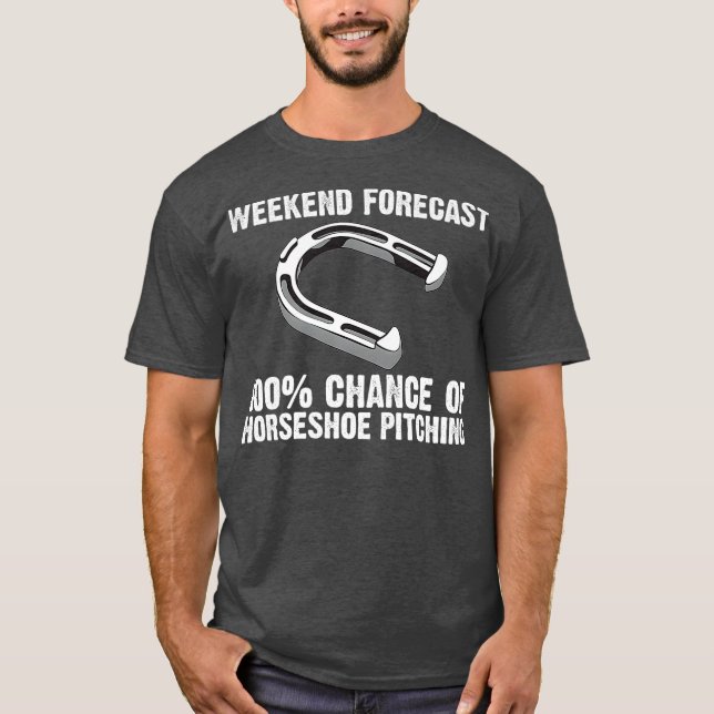 Funny Horseshoe Pitching Geschenke Männer Frauen P T-Shirt (Vorderseite)
