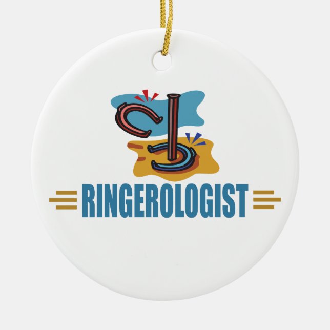 Funny Horseshoes Keramikornament (Vorne)