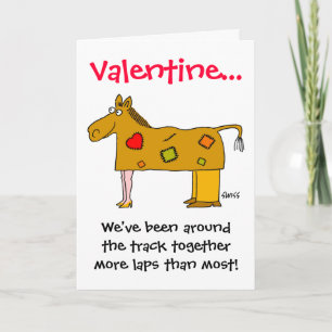 Funny Horvers Valentine für Ehemann oder Ehefrau Feiertagskarte