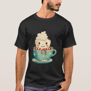 Funny Hot Chocolate Christmas Cup und Marshmallows T-Shirt