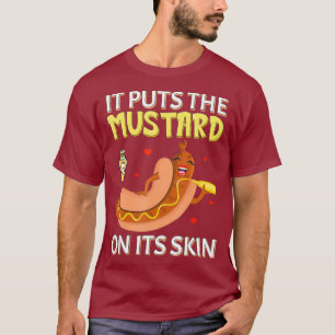 Funny Hot Dog Bun Summer GRILLEN Es setzt Senf T-Shirt