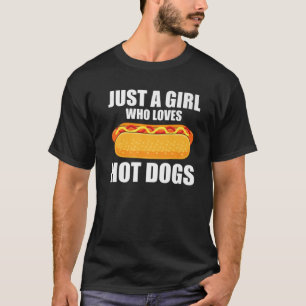 Funny Hot Dog For Women Girls Ketchup Senf Saus T-Shirt
