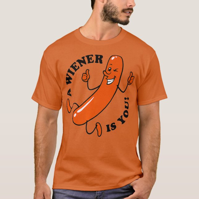 Funny Hot Dog Gewinner einer Dackel ist Sie T-Shirt (Vorderseite)
