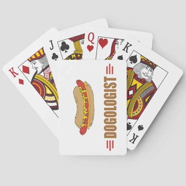 Funny Hot Dog Spielkarten (Rückseite)