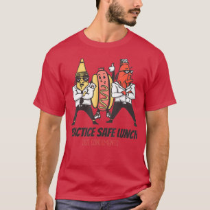 Funny Hot Dog T Senf und Ketchup Bodyguards T-Shirt
