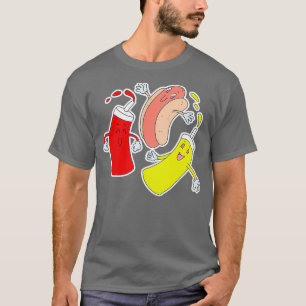 Funny Hot Dog und Freunde Design I Ketchup T-Shirt