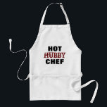 Funny Hot Hubby Koch Mens Grilling Schürze<br><div class="desc">Funny Hot Hubby Koch Mens Grilling Schürze Überraschen Sie Ihren Mann mit einer coolen Design-Grillen-Schürze und lassen Sie ihn sich besonders fühlen! "Hot Hubby Koch" in schwarz und bordeauxrot kühn bedrückte Typografie. Erhältlich in verschiedenen Farben und Längen. Vorlage verfügbar, wenn Sie mit Ihrem eigenen Angebot anpassen möchten. Macht ein großartiges...</div>