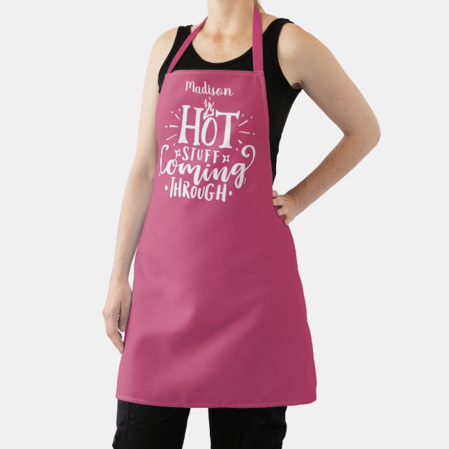 Funny Hot Stuff Typografy Raspberry Schürze (InSitu)