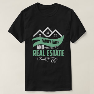 Funny House Broker Family Faith Real Anwesen Agent T-Shirt