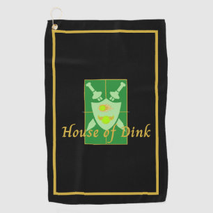 Funny House Dink Pickleball Wappen Sporttuch Golfhandtuch