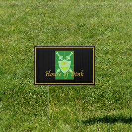 Funny House of Dink Pickleball Wappen Gartenschild