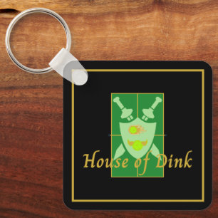 Funny House of Dink Pickleball Wappen Schlüsselanhänger