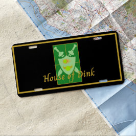 Funny House of Dink Pickleball Wappen US Nummernschild