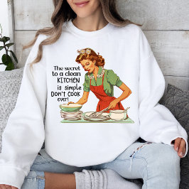 Funny Housefrau Retro Kitchen Vintag Style Sweatshirt