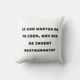 Funny Housefrau Zitat, ich hasste Kochen lustig Kissen