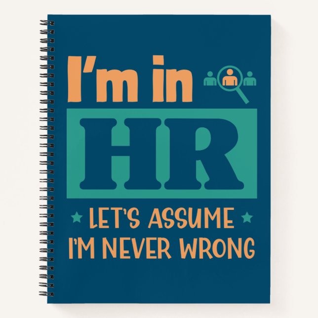 Funny HR Officer Gift | Geschenk von Mitarbeitern Notizbuch (Vorderseite)