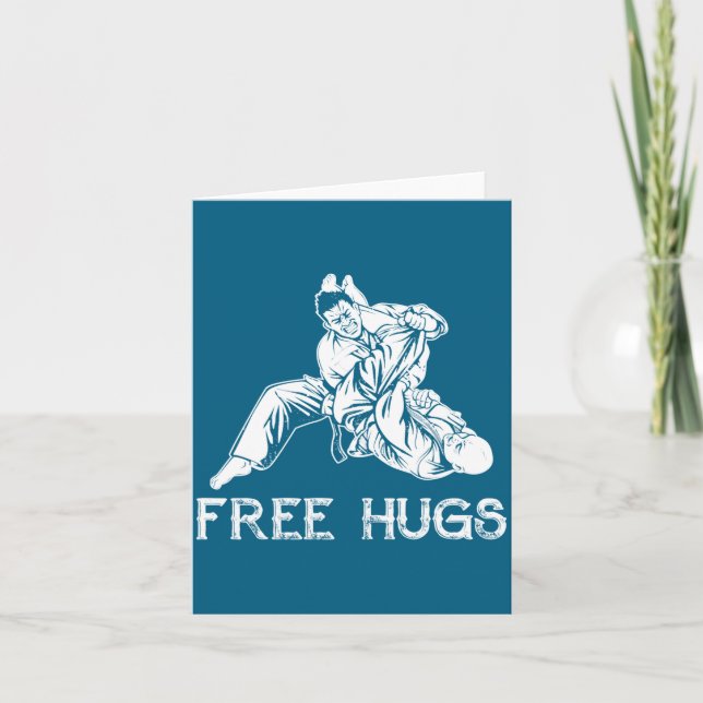Funny Hugs Brazilian Jiu Jitsu Mma Bjj  Karte (Vorderseite)