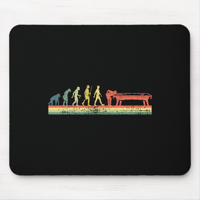 Funny Human Billiards Evolution 8 Ll Pool Player Mousepad (Vorne)