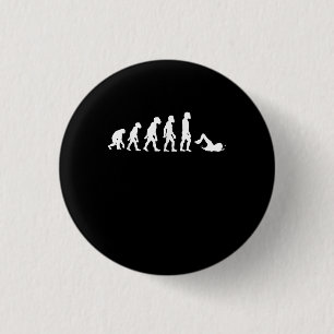 Funny Human Swimming Evolution Schwimmer Schwimmer Button